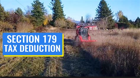 skid steer depreciation|section 179 skid steer deduction.